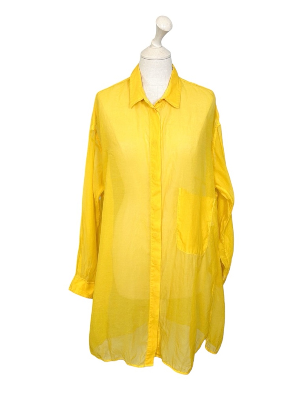Annette Goertz Oversized Sheer Button-Up Shirt